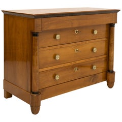 French Biedermeier Chest of Drawers in Cherrywood, First Half of 19th Century
