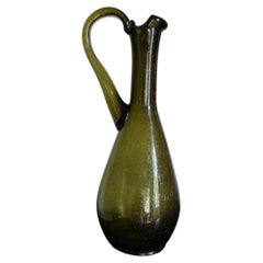 French Biot bubble glass carafe pitcher