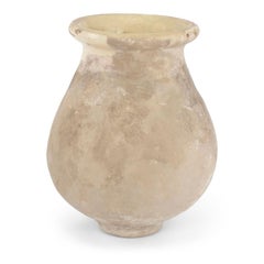 French Biot Jar with Soft Yellow Glazed Rim