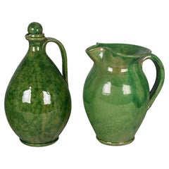 Set di brocche e ampolle in ceramica francese Biot