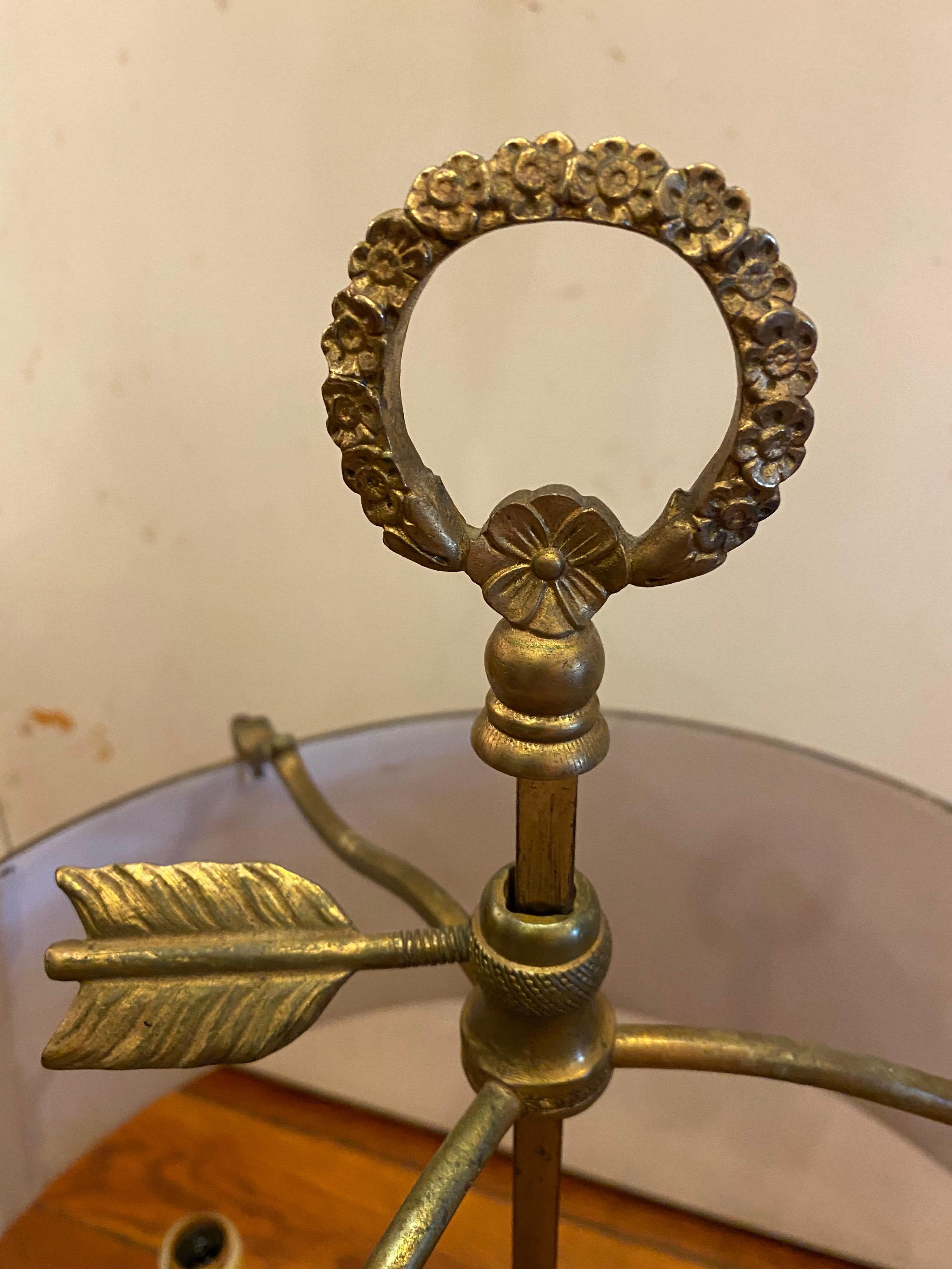 Bronze French Biotte Lamp For Sale