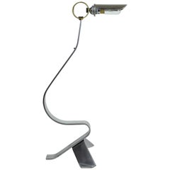 French Bird Shaped Steel Lamp, 1970s-1980s