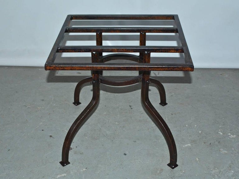 European French Bistro Style Iron Coffee Table For Sale