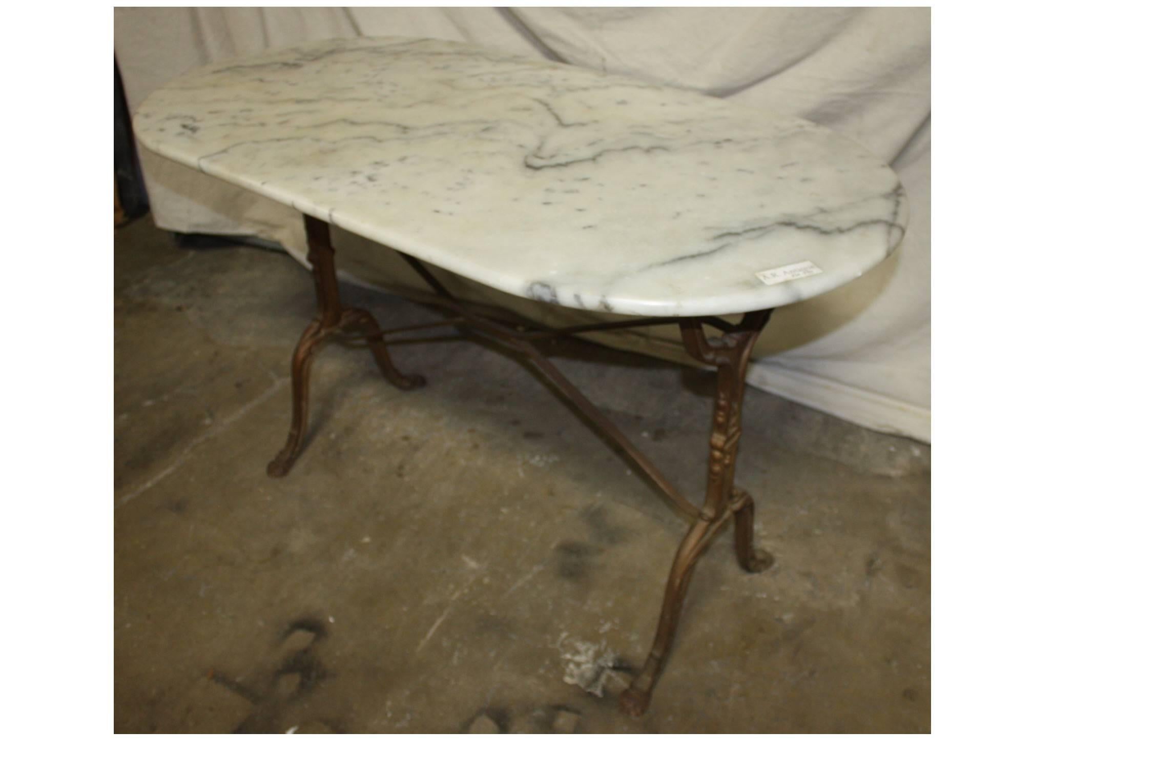 Hand-Painted French Bistro Table