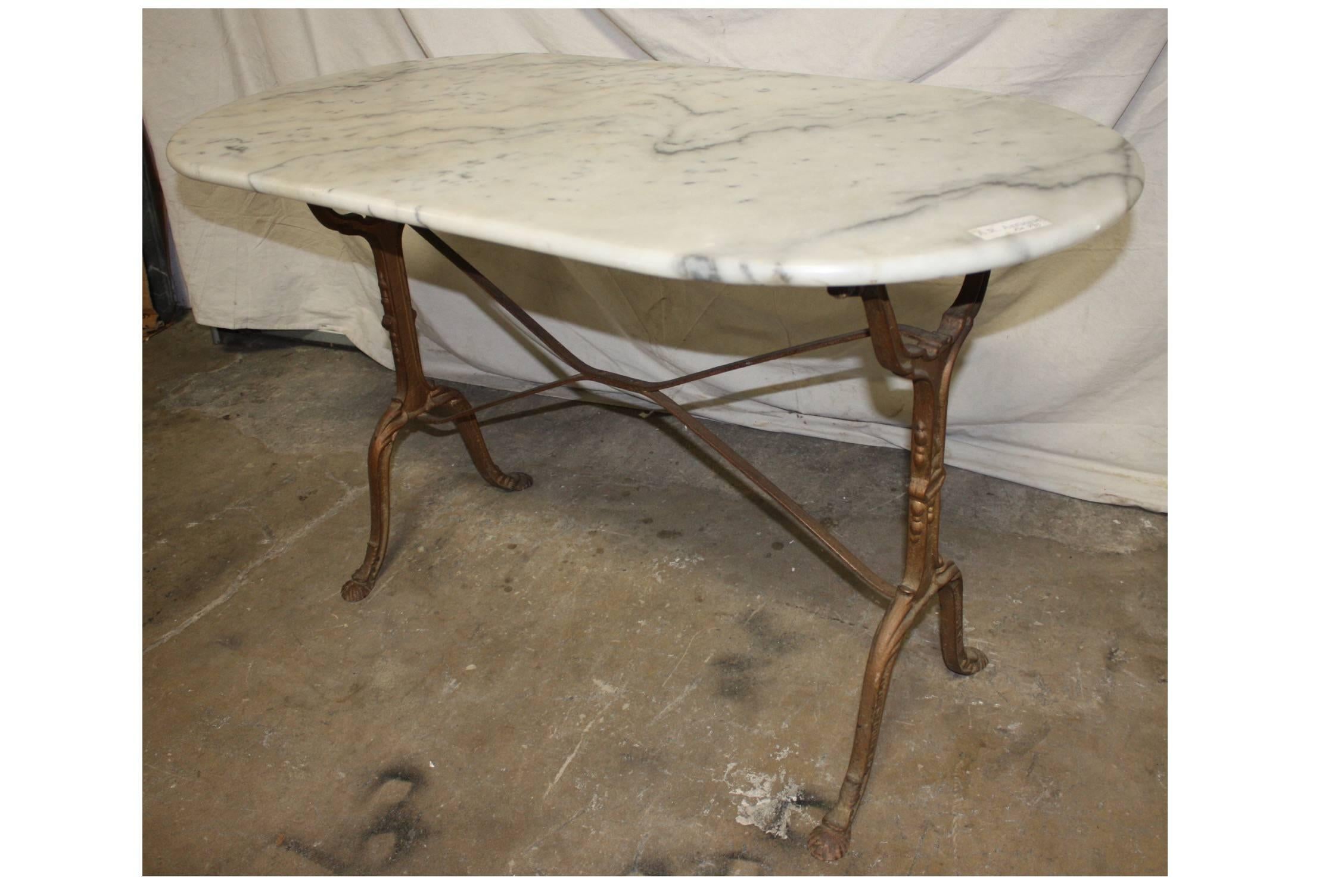 French Bistro Table In Excellent Condition In Stockbridge, GA