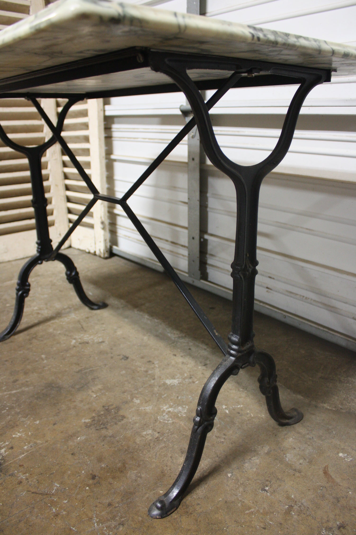 Iron French Bistro Table For Sale