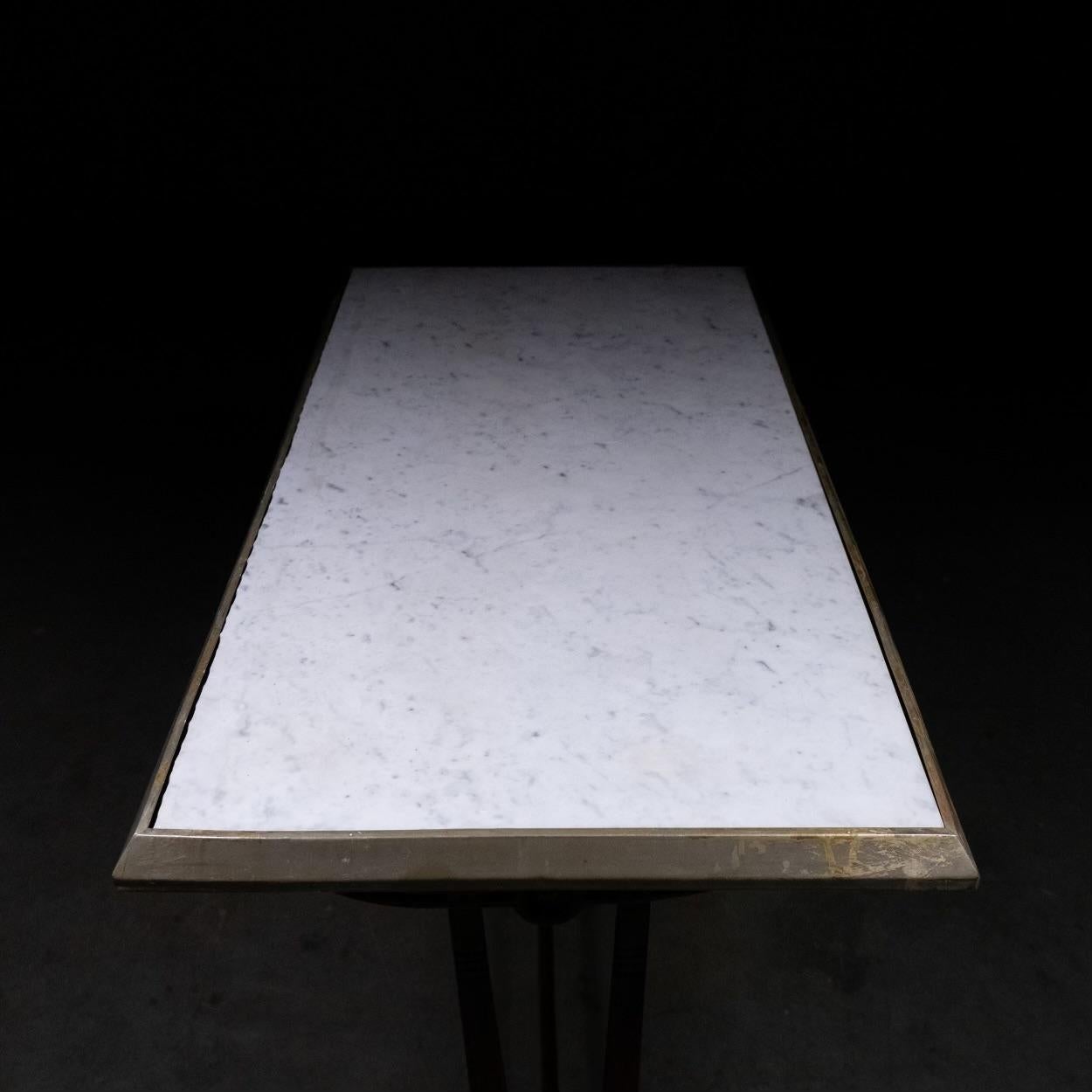 Laiton Table de bistrot française  Gueridon Circa 1900 par Charlionais & Panassier