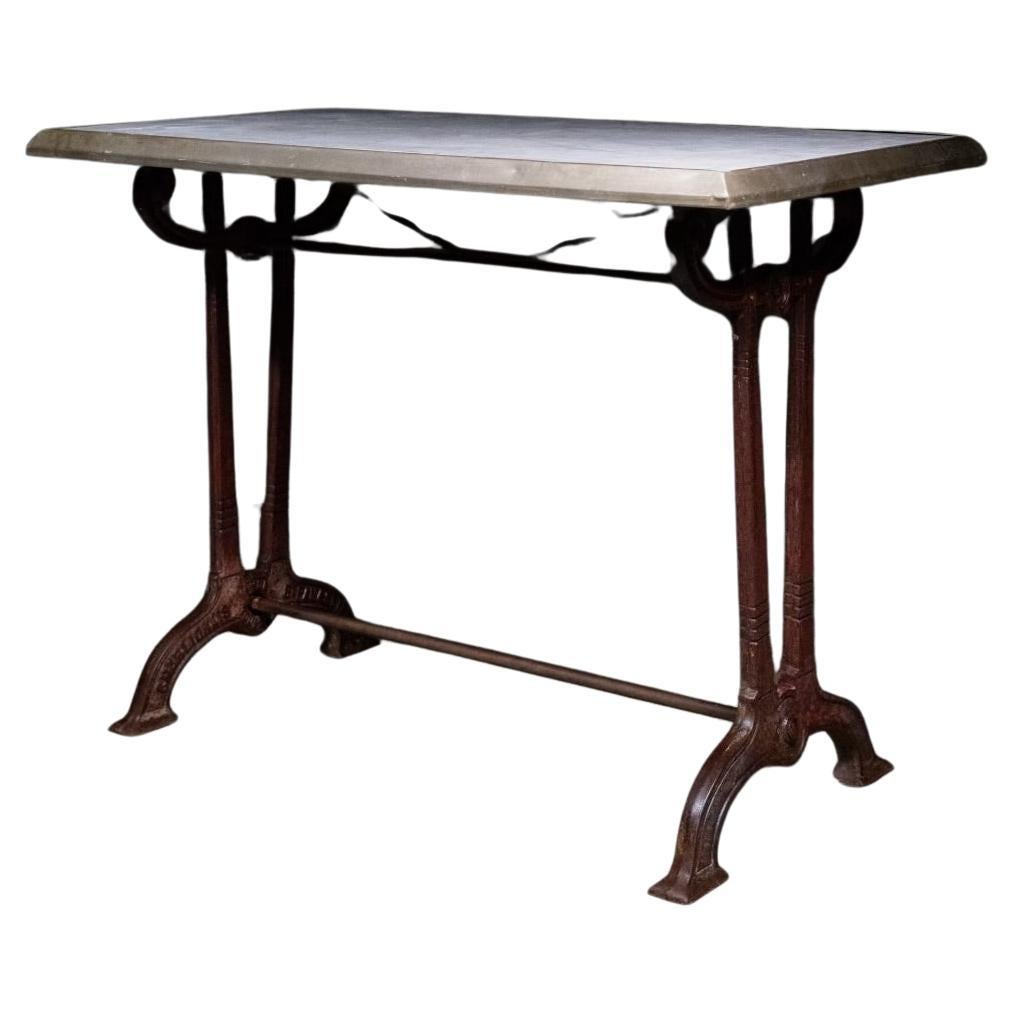  French Bistro Table  gueridon Circa 1900 by Charlionais & Panassier