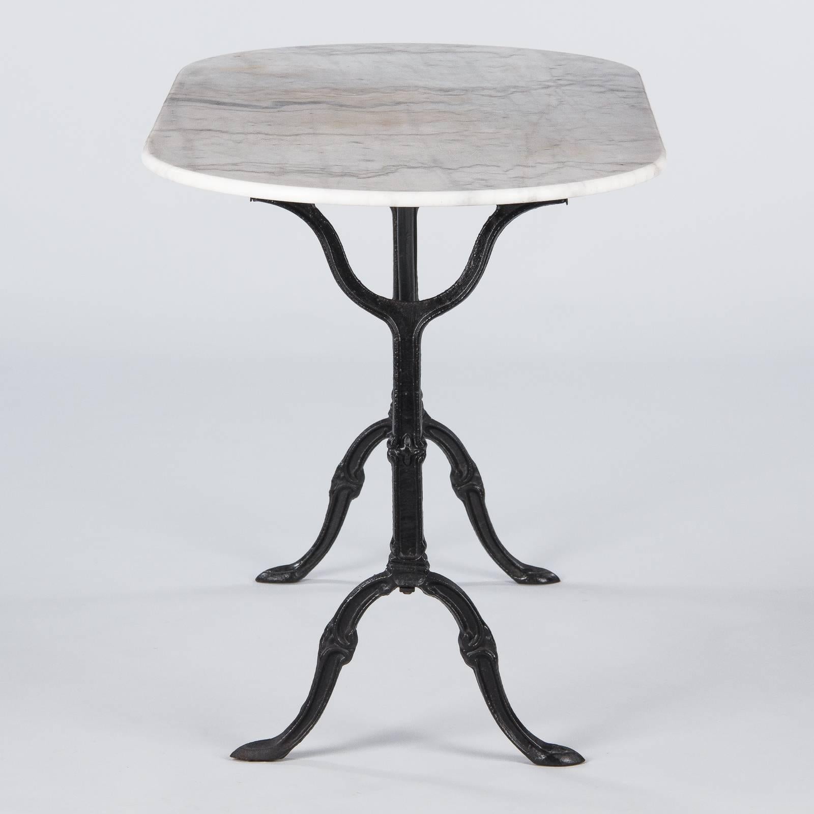 oval bistro table