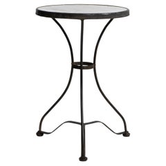 French Bistro Table With Marble Top