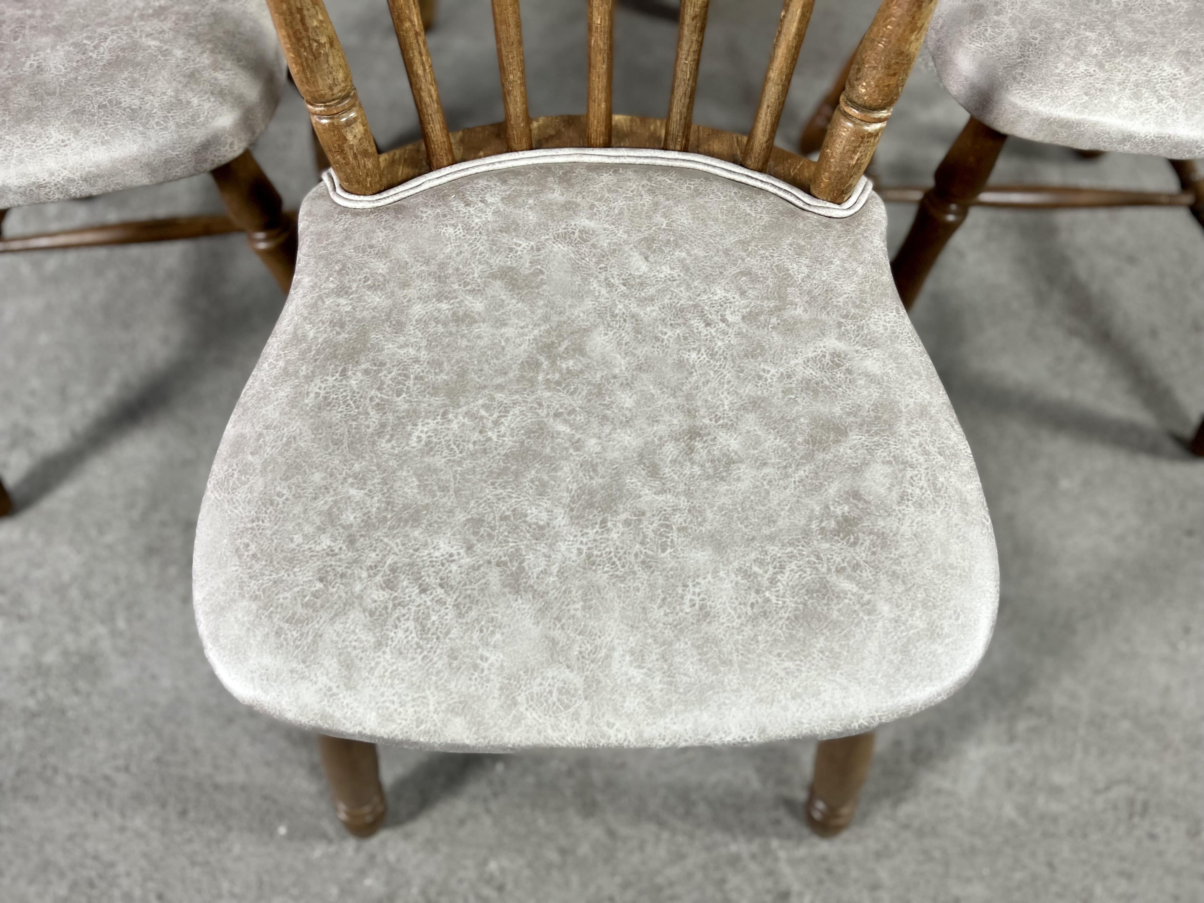French Bistro Windsor Style Dining Chairs Reupholstered Set Of 12 For 