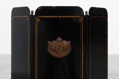 French black and gold Art Deco Fireplace Screen, 1930s