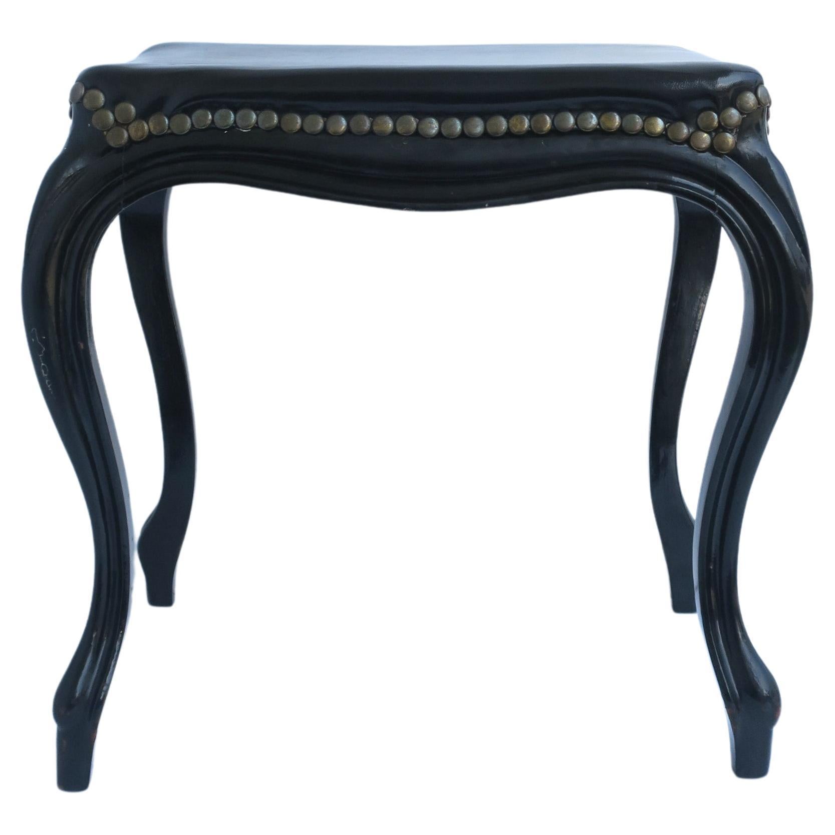 French Black Bench