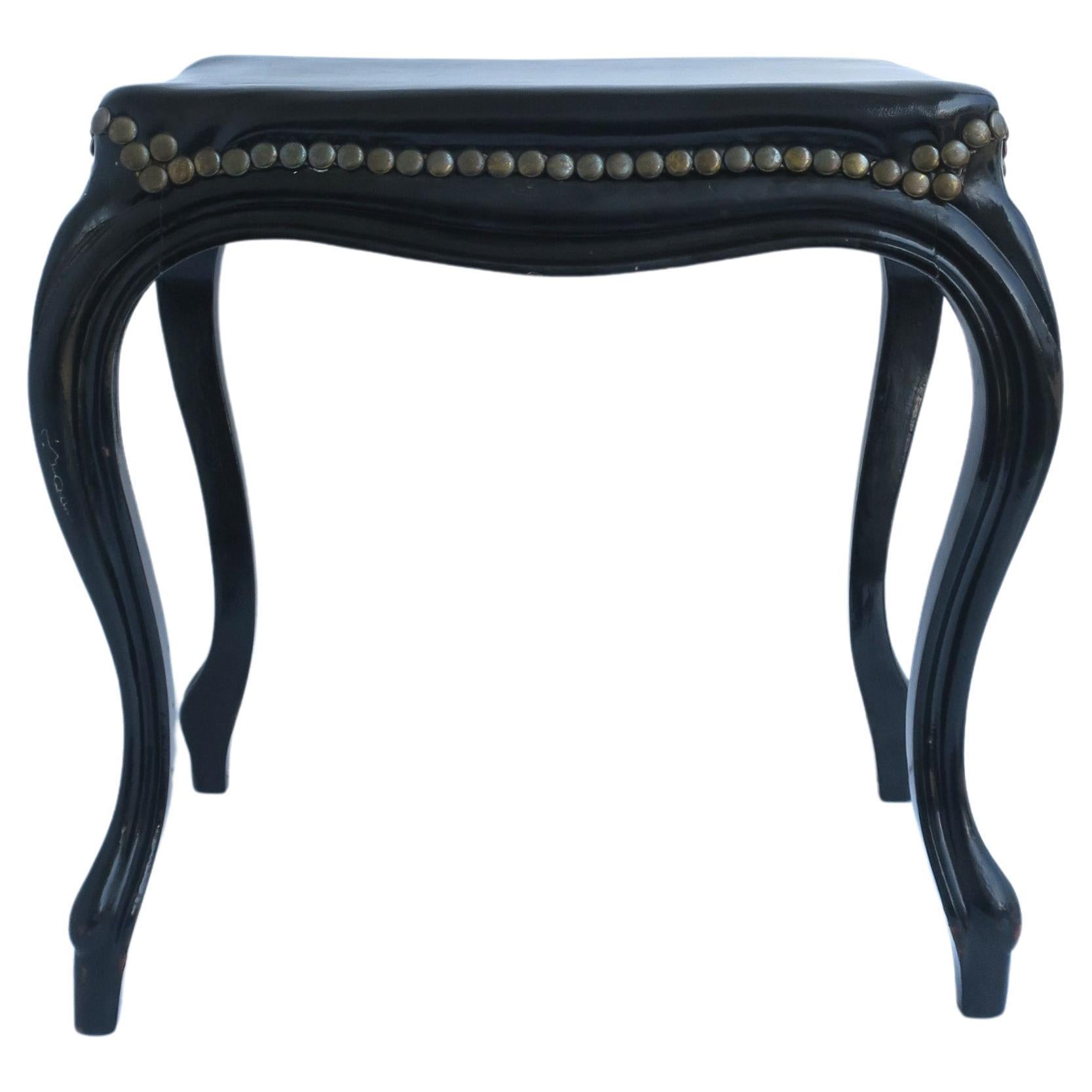 French Black Bench 