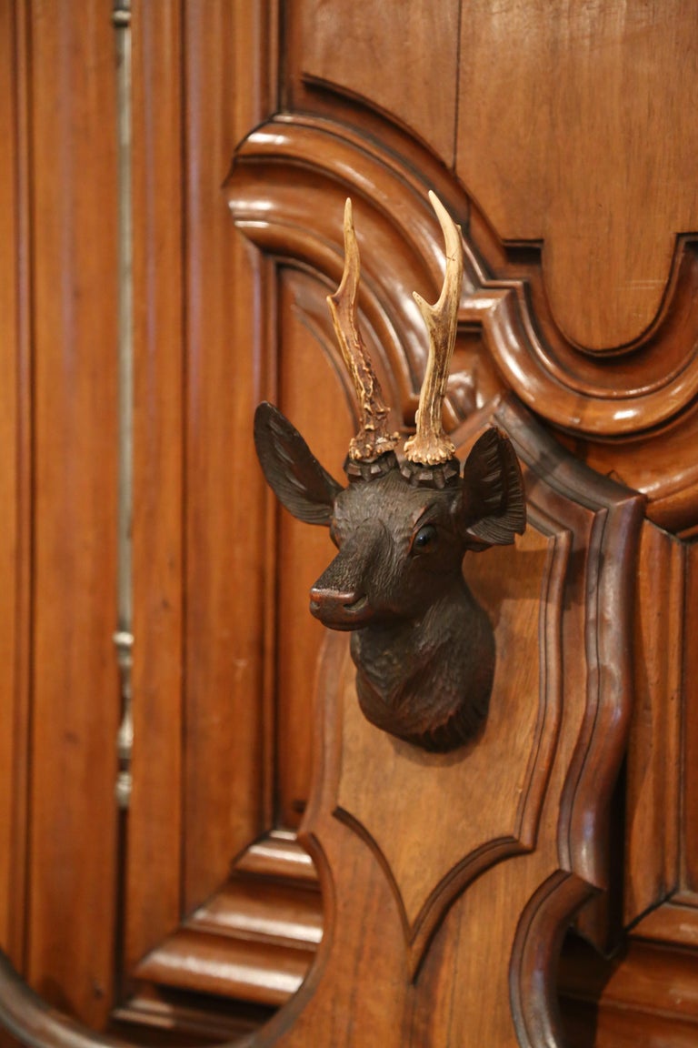 Tête De Cerf Avec Porte-fusils - Déco Cheminée Ou Murale - Occasion