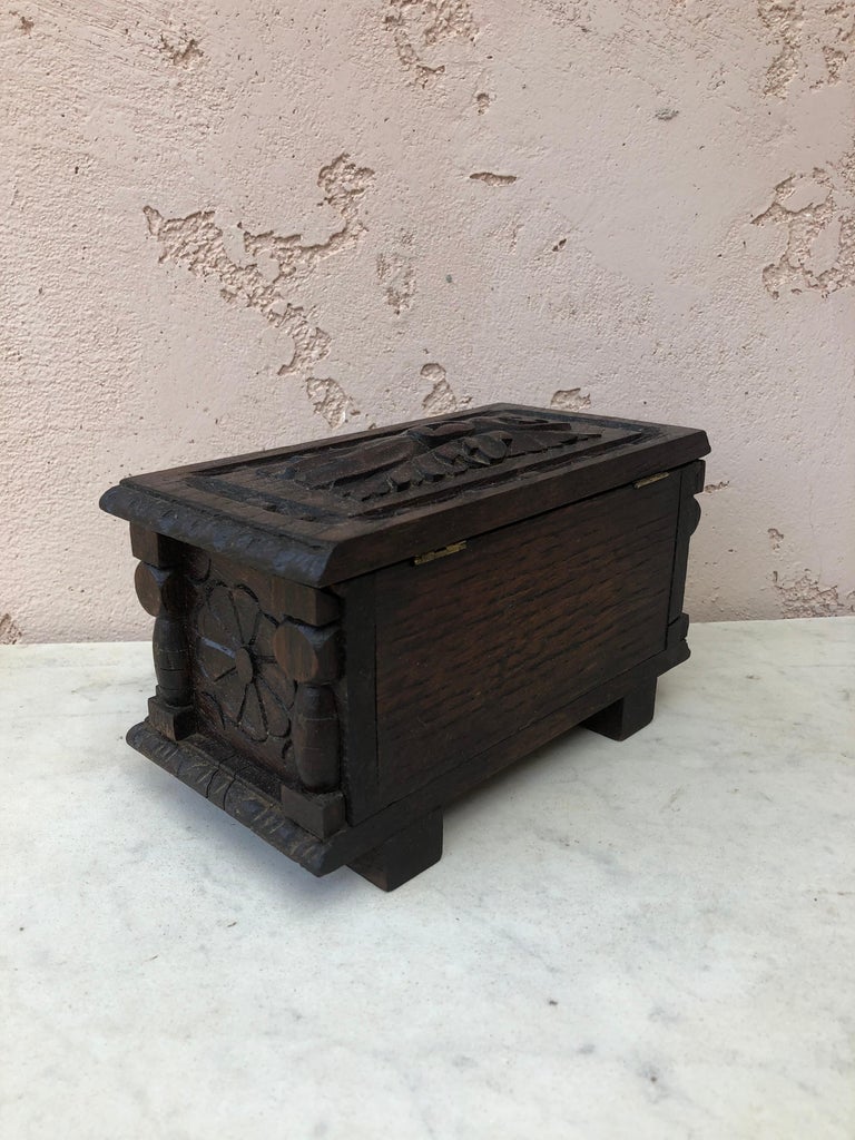French Black Forest Wood Box, Circa 1900 For Sale 2