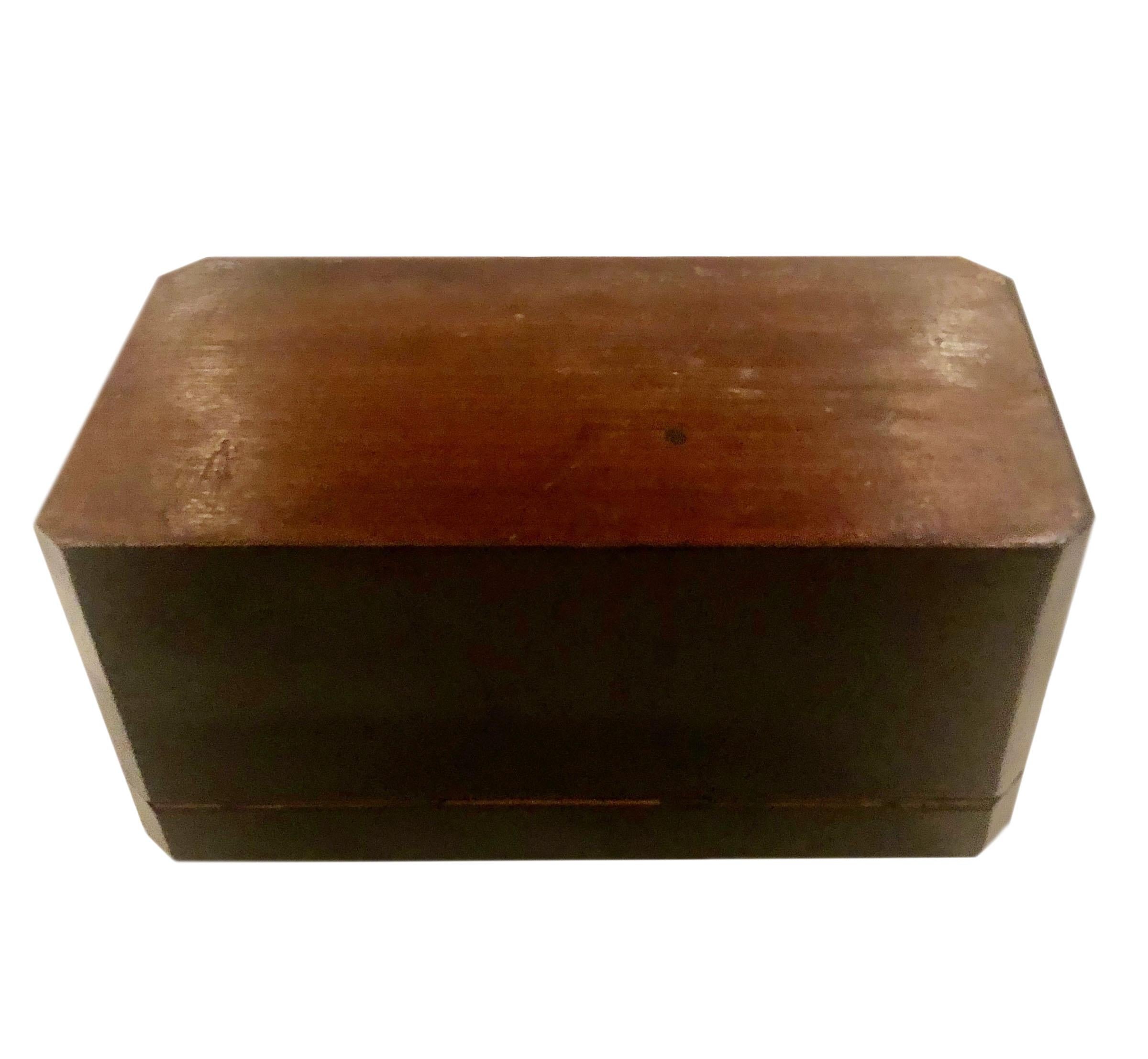 French Black Lacquer, Mother of Pearl and Brass Inlay Tea Caddy For Sale 4