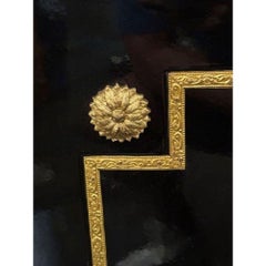 French Black Lacquered Louis XVI Style Sideboard