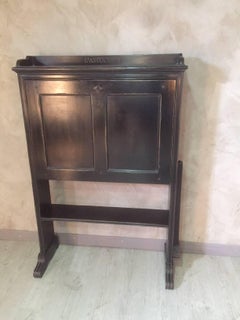 French Black Secretary Desk, 2010s