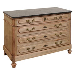 French Bleached Chest with Marble Top