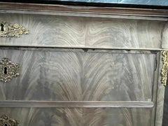 French Bleached Mahogany Louis Philippe Chest Of Drawers With Marble, 1820s