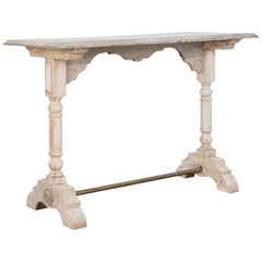 French Bleached Oak Bistro Table