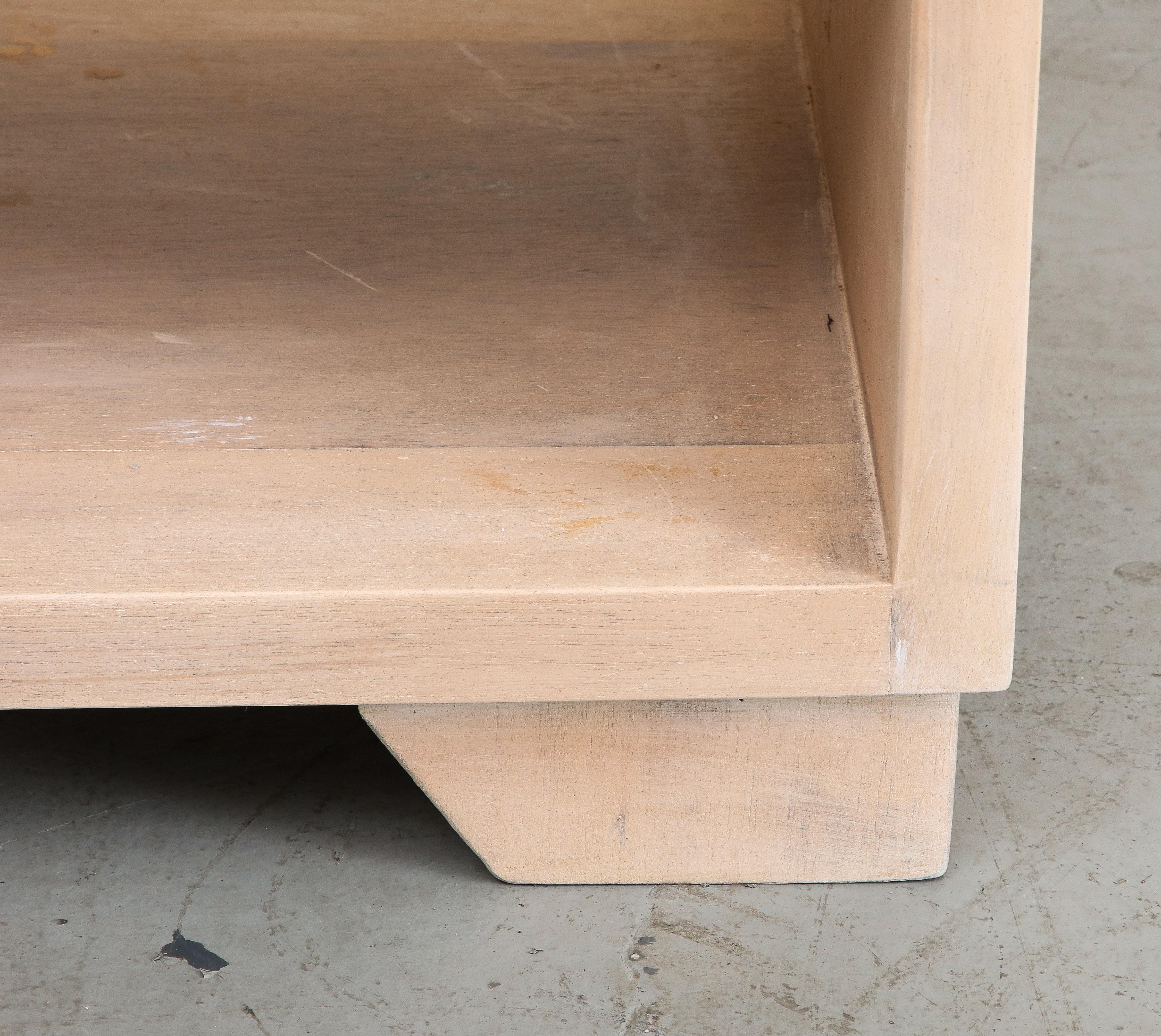 French Bleached Oak Bookshelf, c. 1950 5