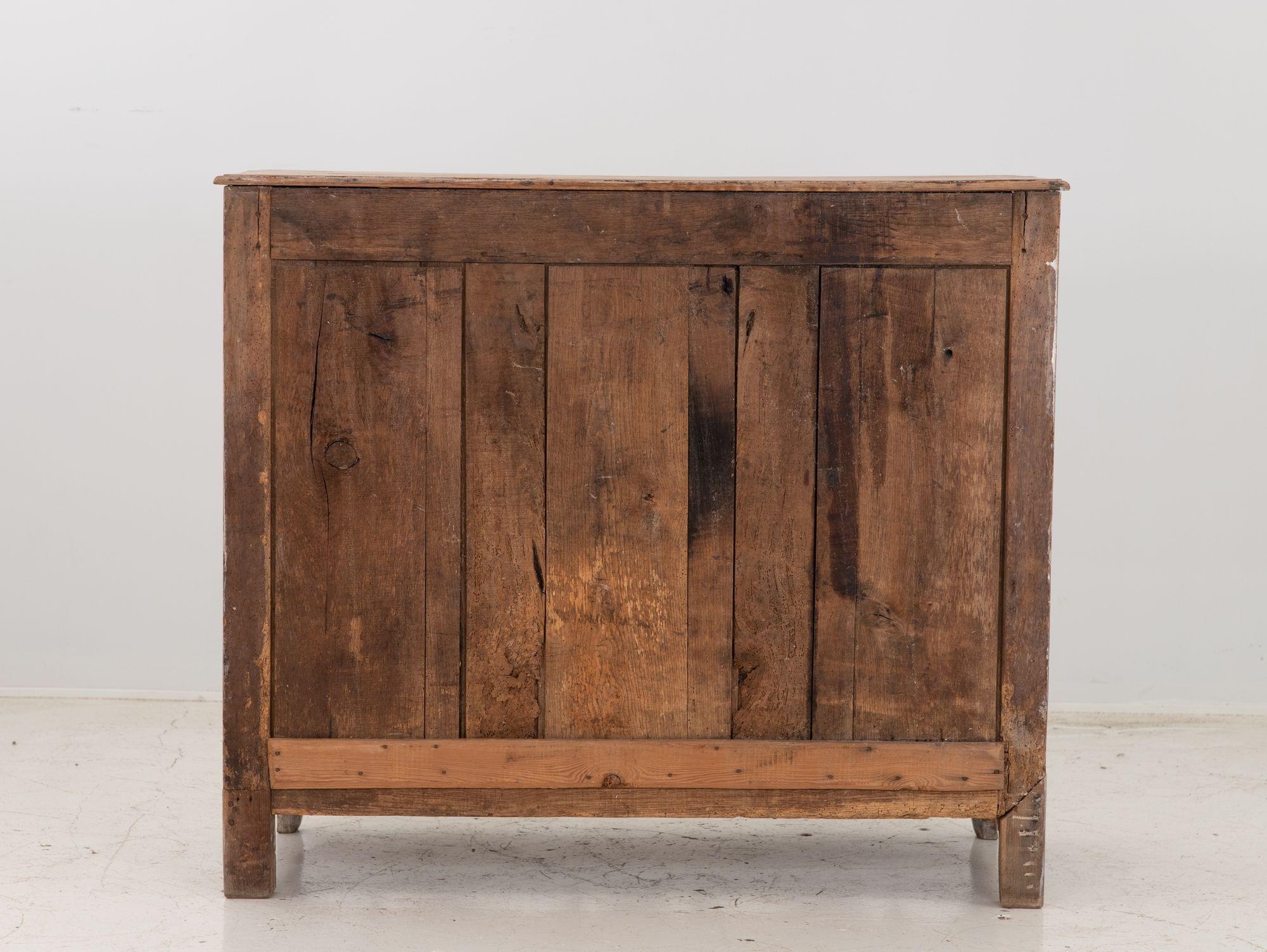 19th Century French Bleached Oak Buffet For Sale