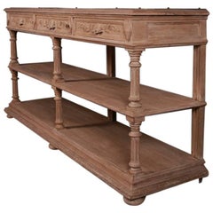 French Bleached Oak Buffet