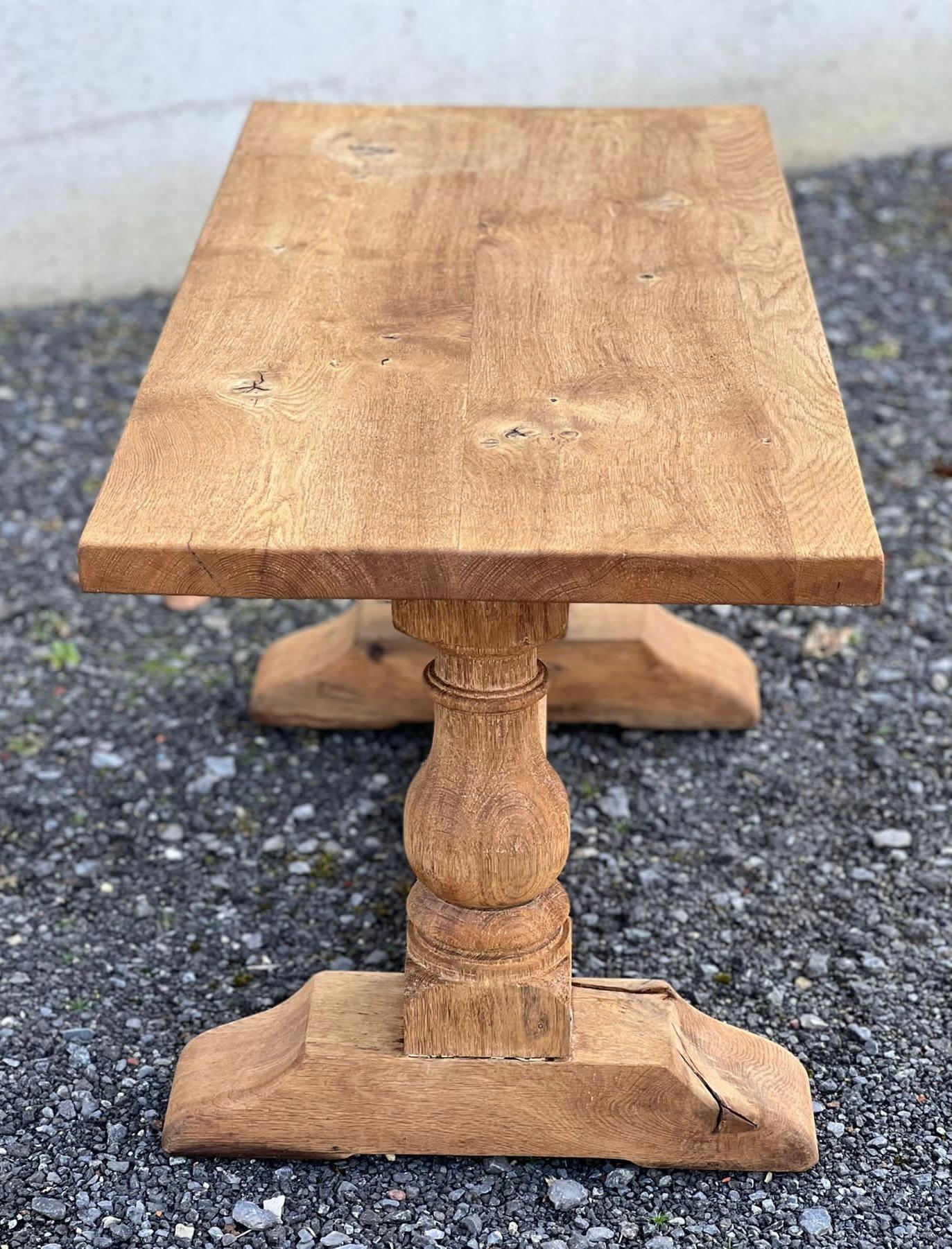 French, Bleached Oak Coffee Table 6