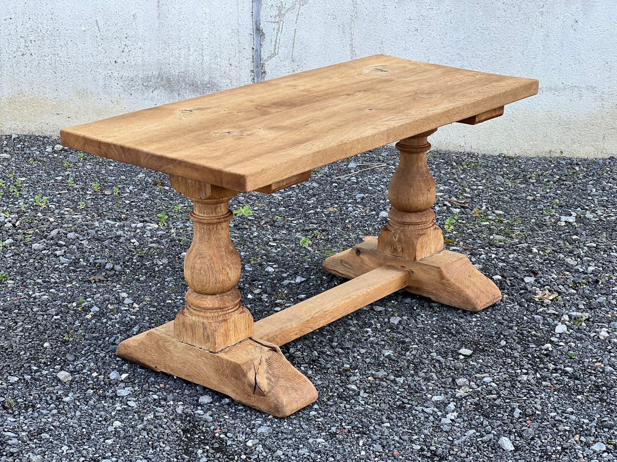 French, Bleached Oak Coffee Table 7