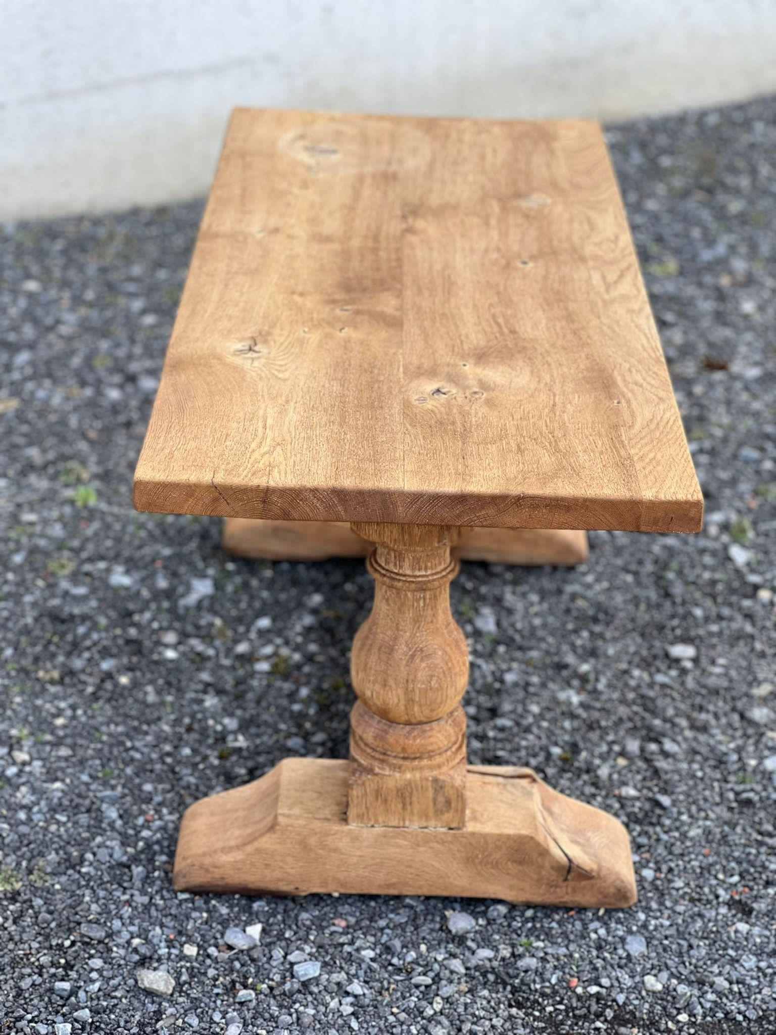 French, Bleached Oak Coffee Table 11