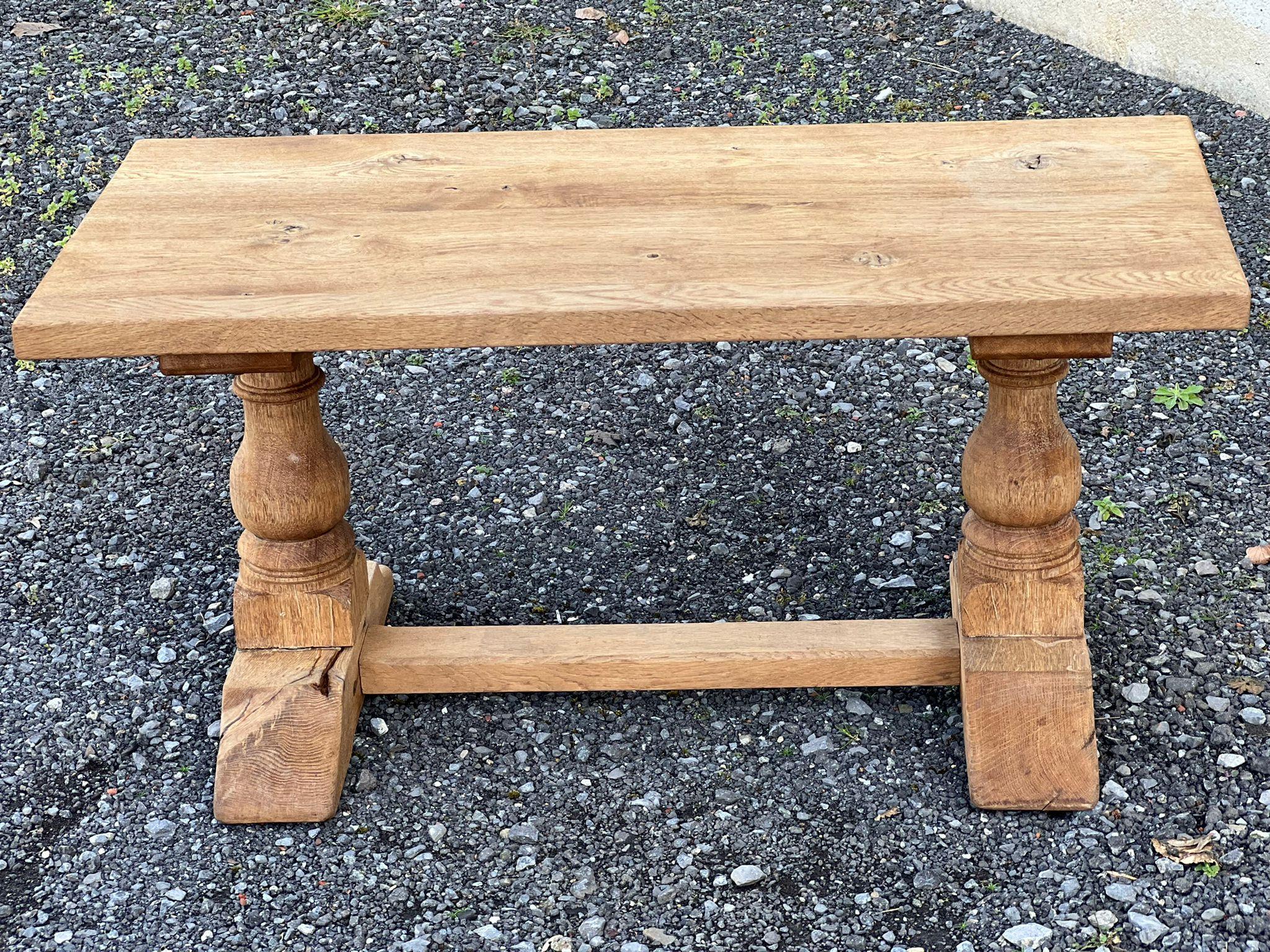 French, Bleached Oak Coffee Table 1