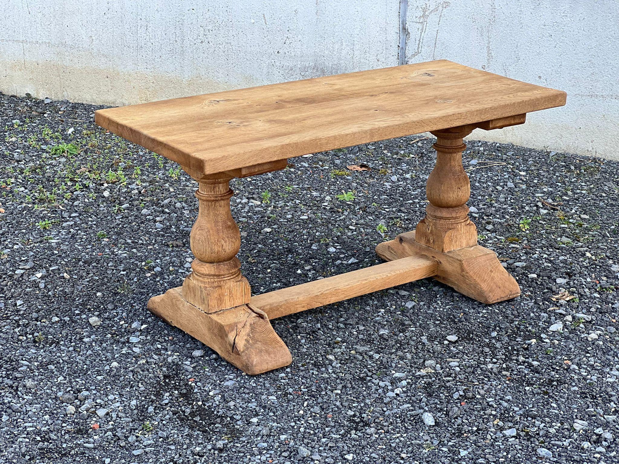 French, Bleached Oak Coffee Table 3