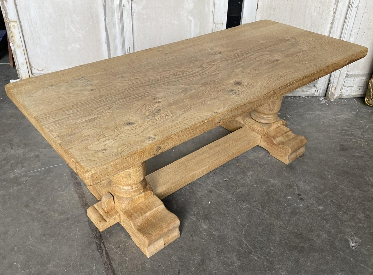 French Bleached Oak Coffin Table In Good Condition In Seaford, GB