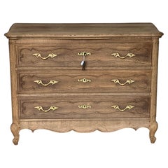 Used French Bleached Oak Commode Chest of Drawers