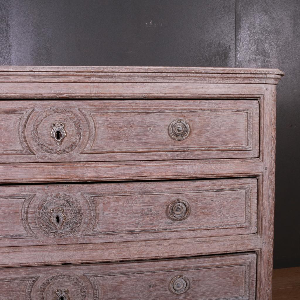 French Bleached Oak Commode 2