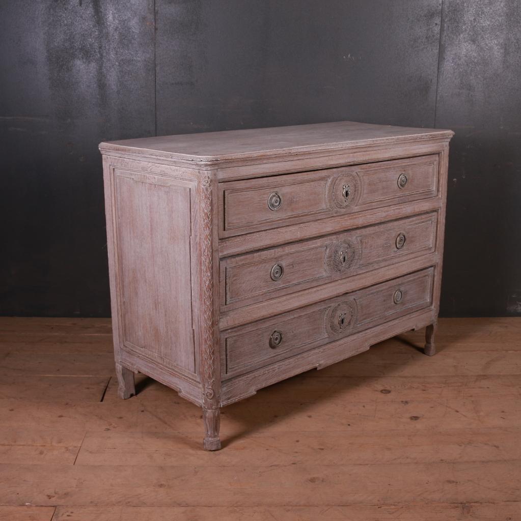 French Bleached Oak Commode 4