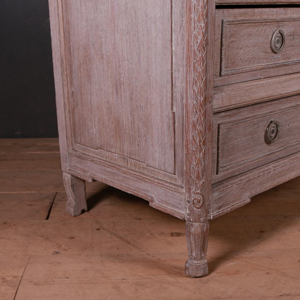 French Bleached Oak Commode 5
