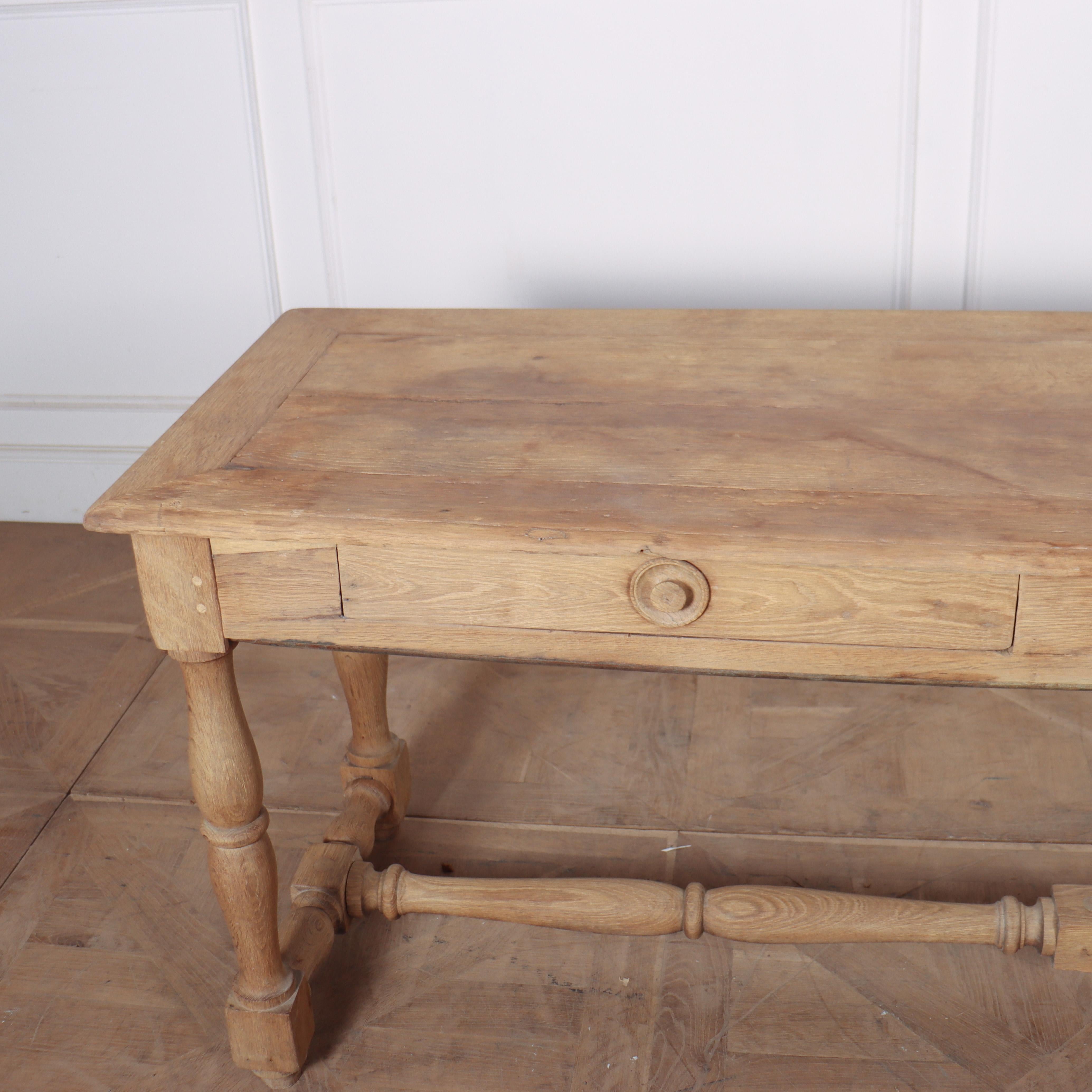 French Bleached Oak Drapers Console 1
