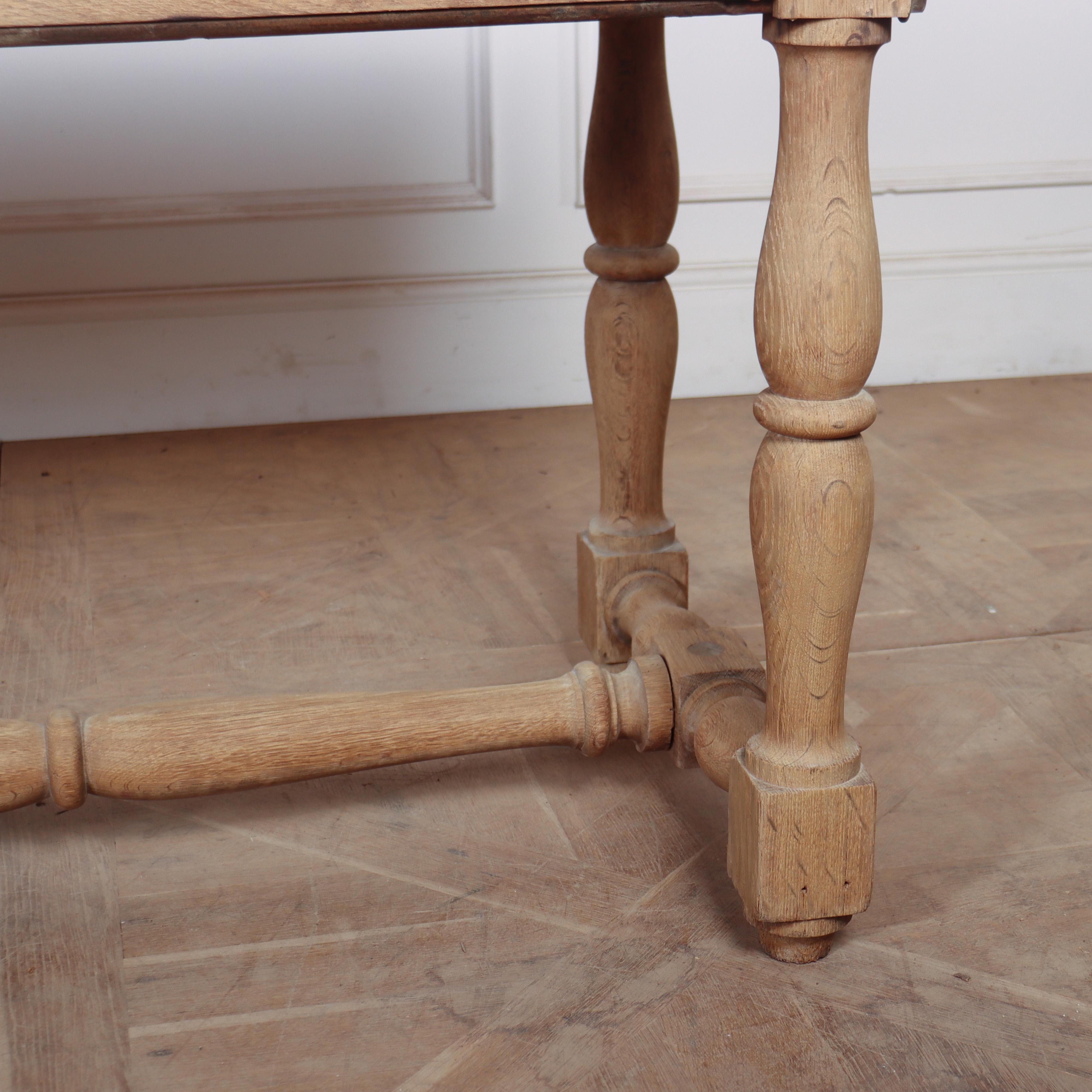 French Bleached Oak Drapers Console 3