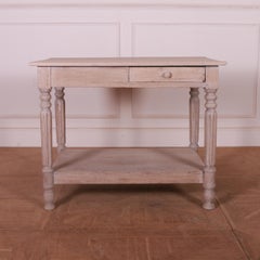 French Bleached Oak Drapers Table