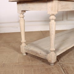 French Bleached Oak Drapers Table