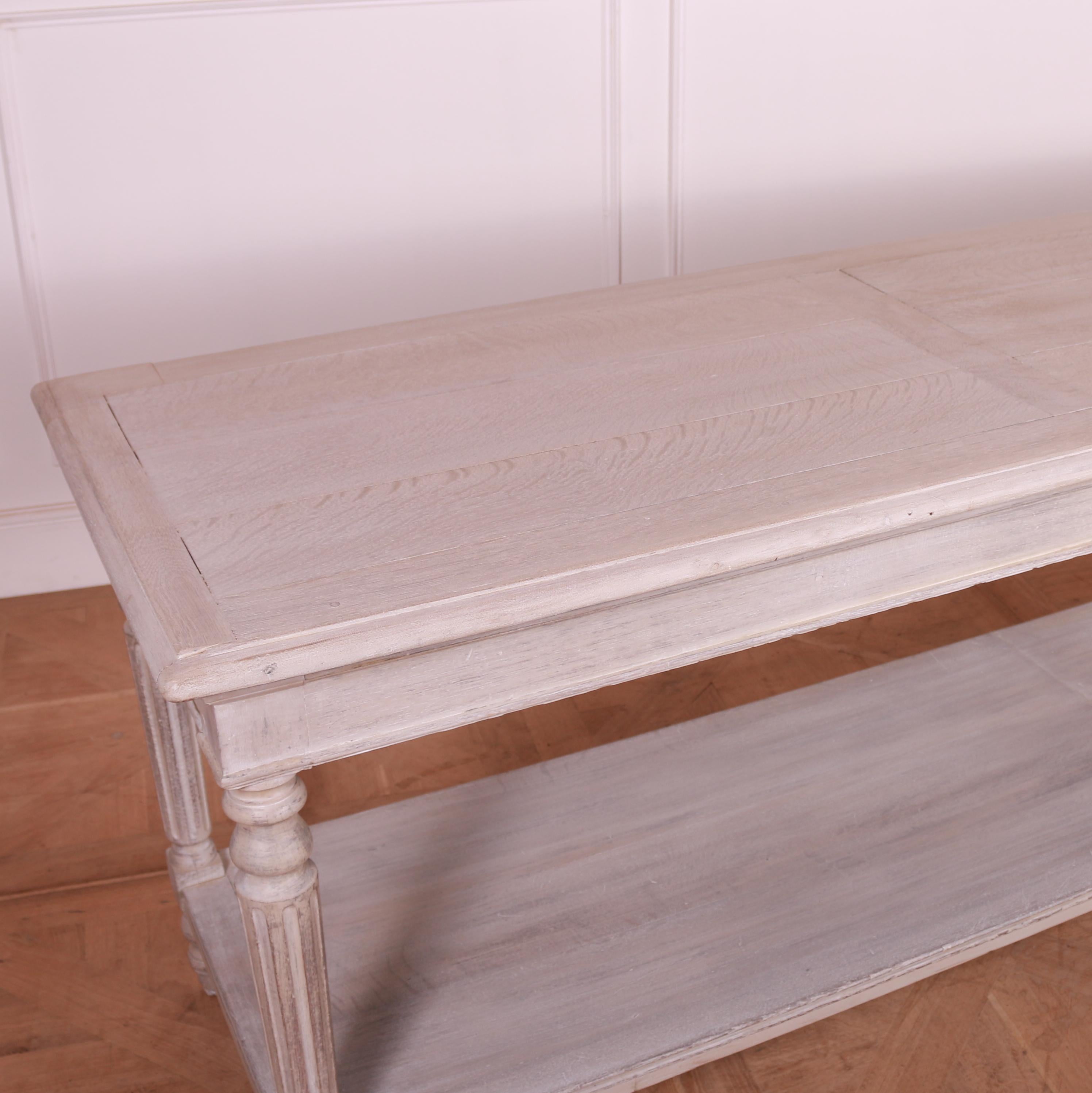 French Bleached Oak Drapers Table 2