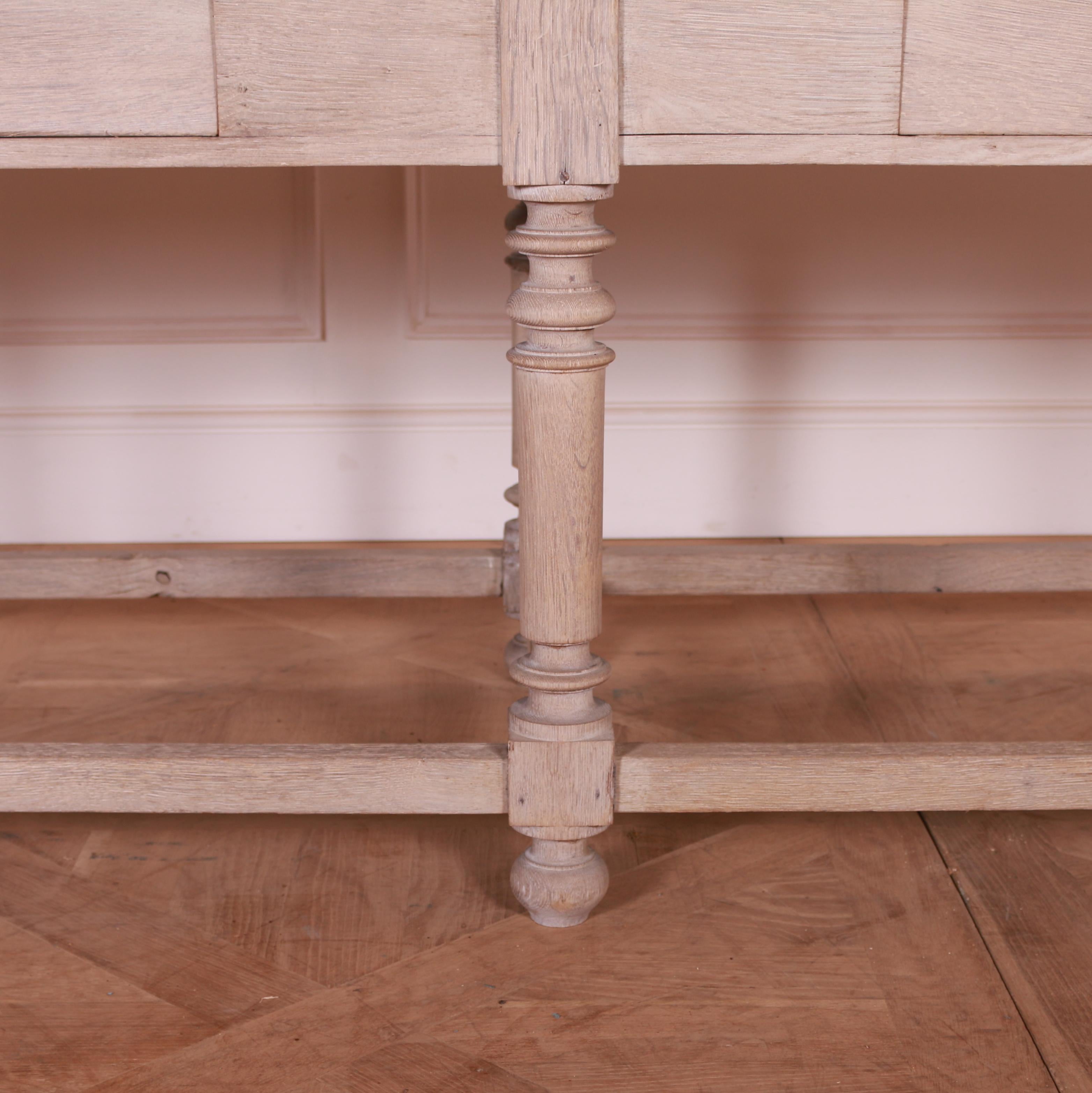 French Bleached Oak Drapers Table 1
