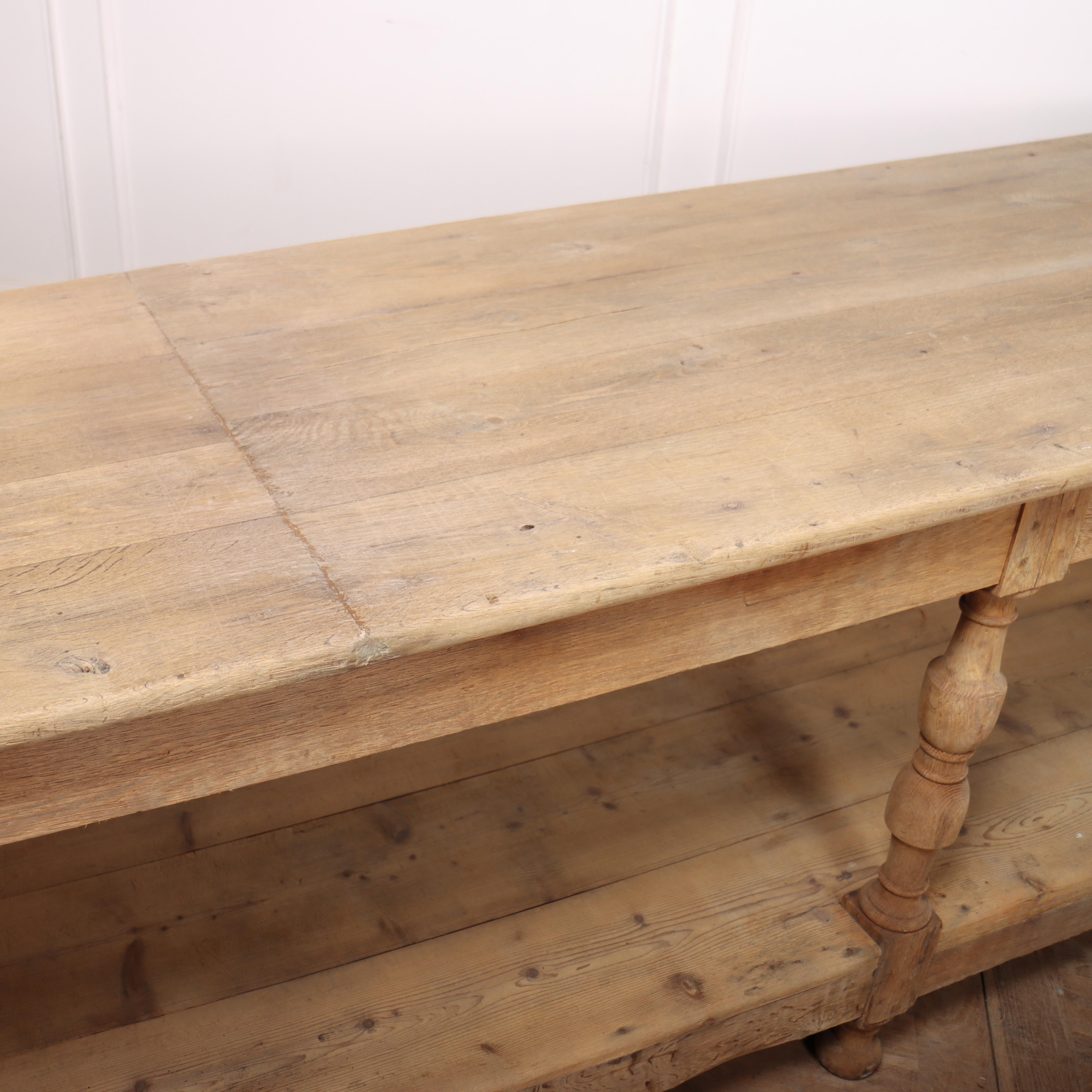 French Bleached Oak Drapers Table 4