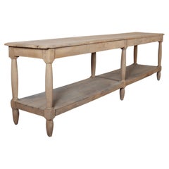 French Bleached Oak Drapers Table
