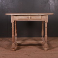 French Bleached Oak Lamp Table