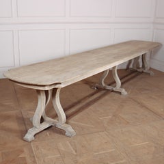 French Bleached Oak Monastery Table