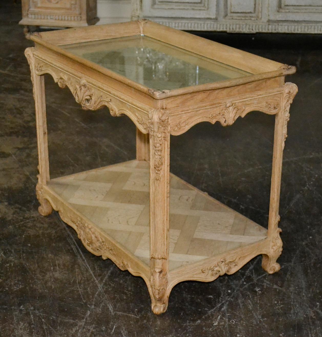 French Bleached Oak Occasional Table 2